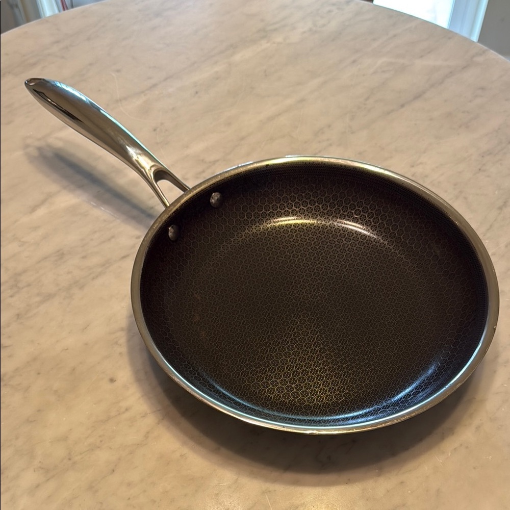 Hexclad Frying Pan with Stainless Steel Handle